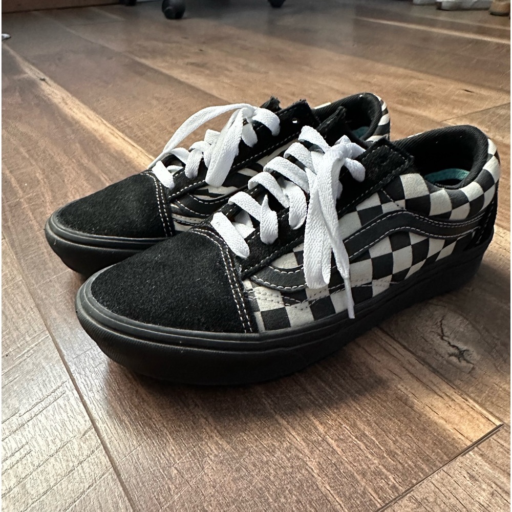 Checkered/zebra print vans